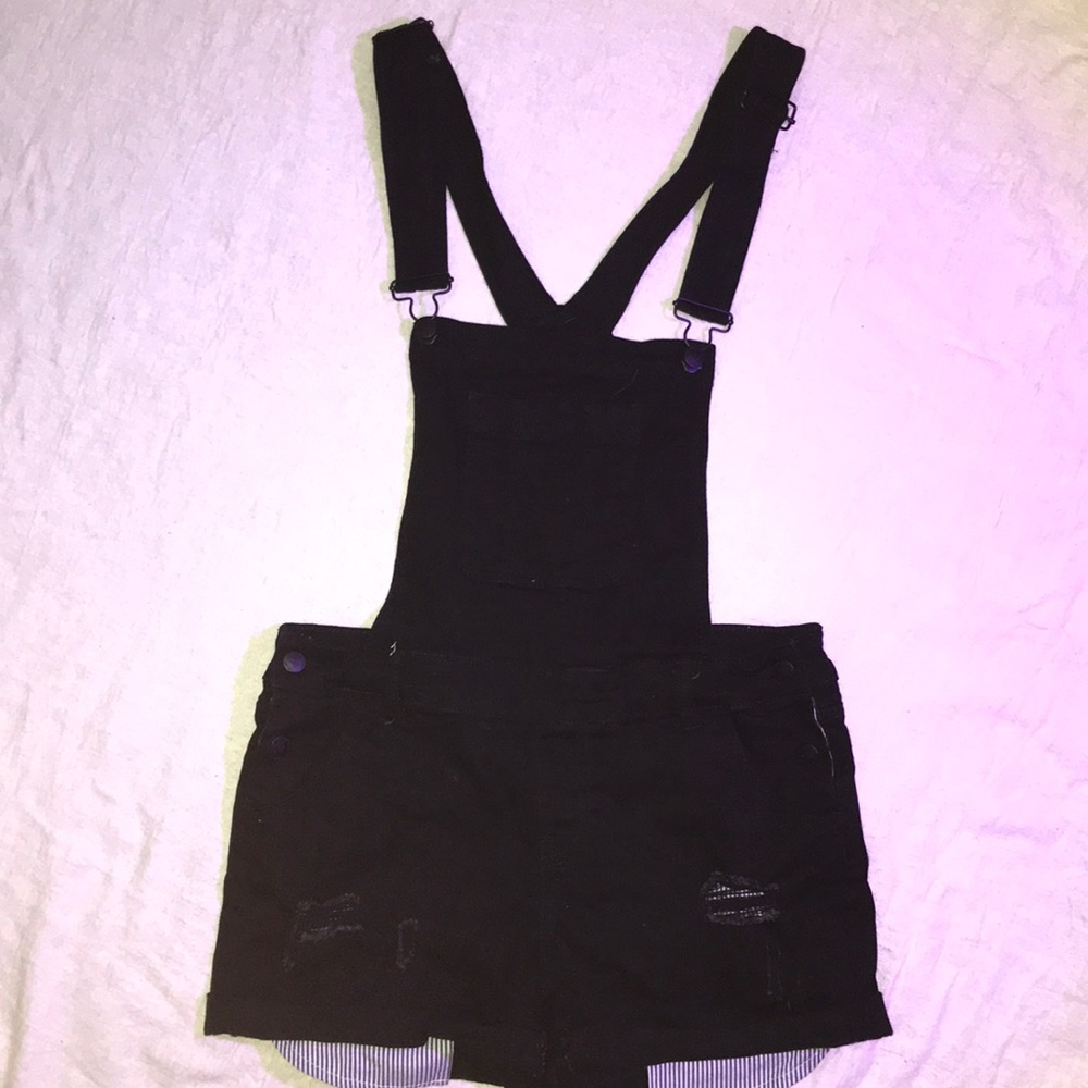 Wax Jean Booty Shorts Overalls